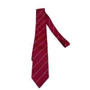 Gucci Burgundy Striped Silk Necktie vintage